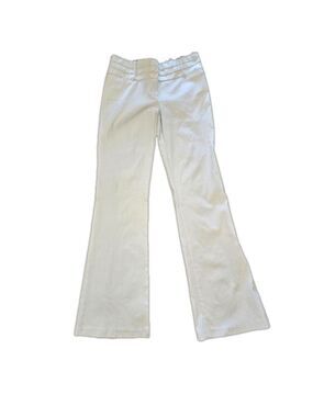 BODY CENTRAL NWT WOMEN'S JUNIOR'S WHITE FLARED STRETCHY PANTS SIZE 9